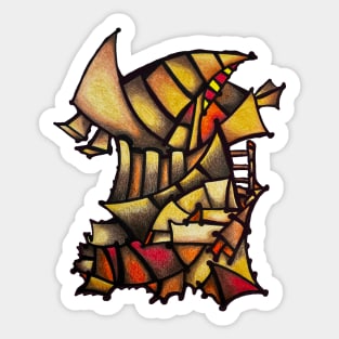 Crabby Fort Sticker